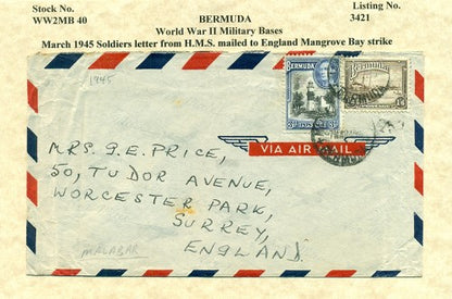 Cover from Bermuda  SOLDIERS LETTER