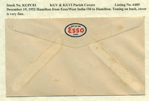KGV & KGVI Parish Covers Hamilton December 19, 1952 KGPC 83