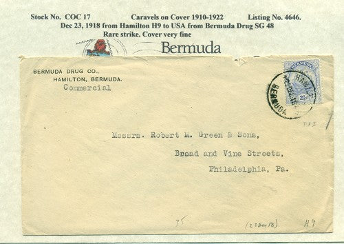 Caravels on Cover 1910-22, 17