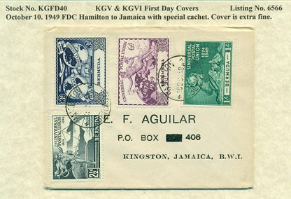 FDC 10/10/1949 KG6C 40