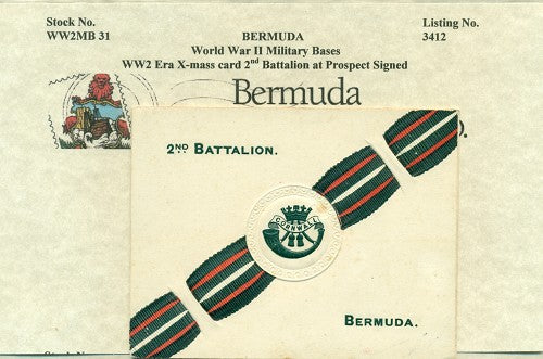 Bermuda Base Christmas card WW2