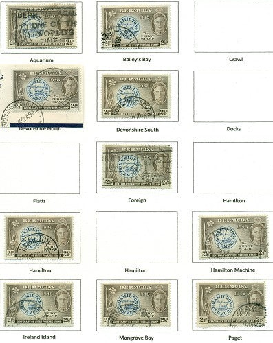 KGV & KGVI Cancels 1940s-1950s KGVI Commemoratives KGX 12