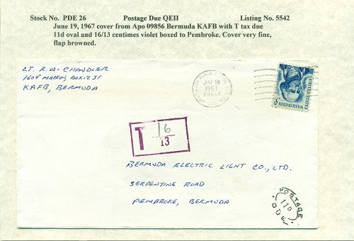Postage Due QEII PDQ26