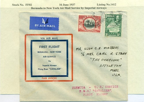 Bermuda to New York by Imperial Air June 16, 1937 - FF02