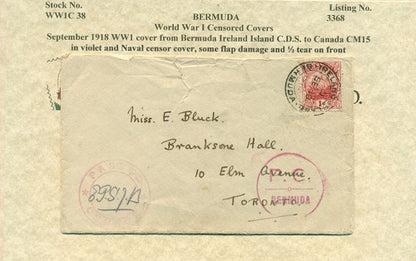 September 1918 Bermuda Ireland Island