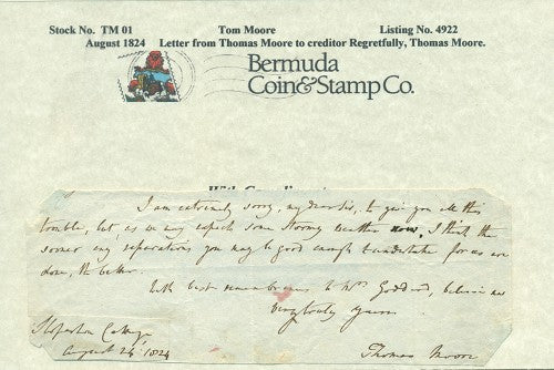 Tom Moore August 1824. #4922