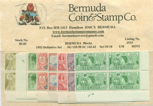 1953 Definitive set of 18