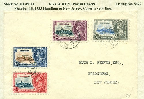 KGV & KGVI Parish Covers Hamilton October 18, 1935