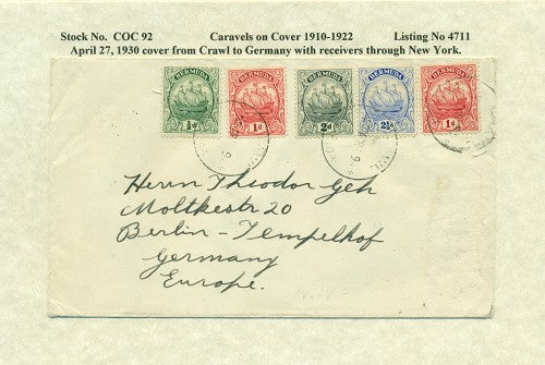 Caravels on Cover 1910-22, 92