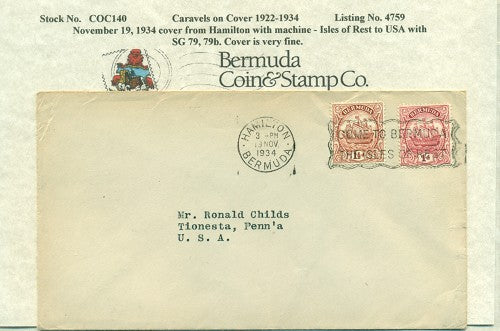 Caravels on Cover 1910-22, 140