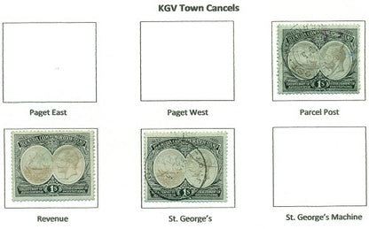KGV & KGVI Cancels 1920 Tercentenary KGX 02A
