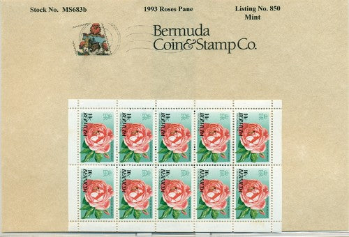 Souvenier sheet - Roses pane
