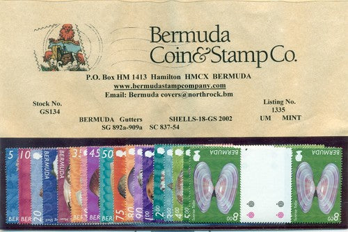 Shells 2002 (18 stamps)