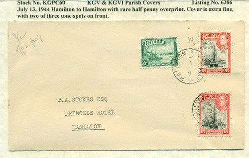 KGV & KGVI Parish Covers Hamilton July 13, 1944 KGPC 60