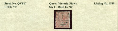 Queen Victoria Flaws Dash by 'o' SG-1 QVF 07