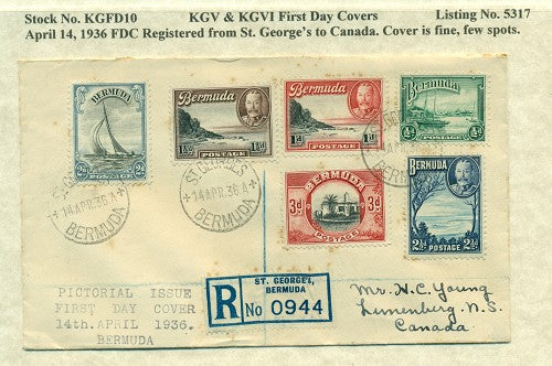 KGVI Blocks on Cover -10