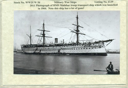 war ship visits HMS TERROR WW2UW 56