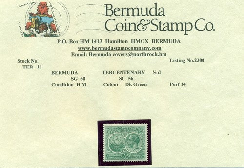 1/2d dark green - MH