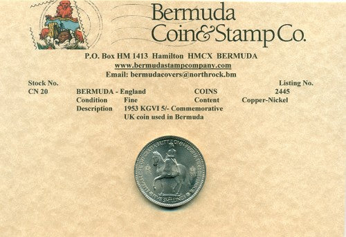 1953 KGVI Commemorative 5/-