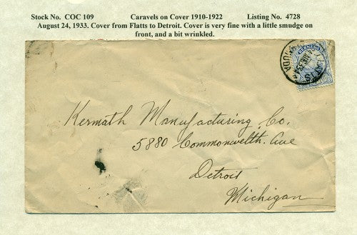 Caravels on Cover 1910-22, 109