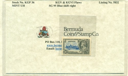 KGV & KGVI Flaws, Blue shift -KGF36