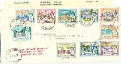 1970 Arch O'P 10 stamps