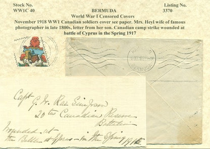 November 1918 US Canadian soldiers cover