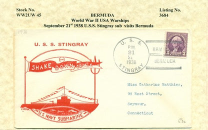 war ship visits USS Stingray -WW2UW 45