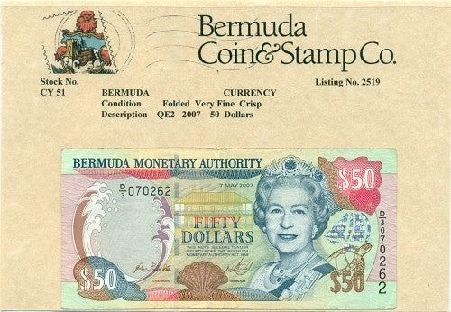 QE2   2007 $50.00 Note