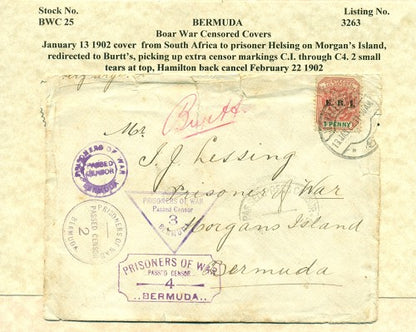 Boer War Cover - January 13, 1902