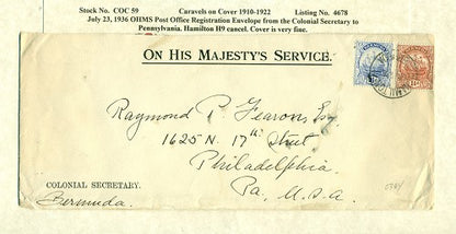 Caravels on Cover 1910-22, 59