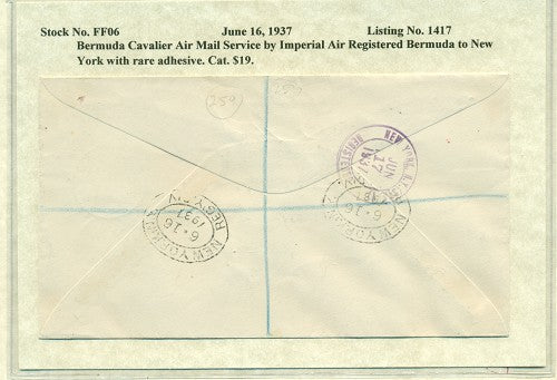 JUN16 -17 1937 Bda to New York