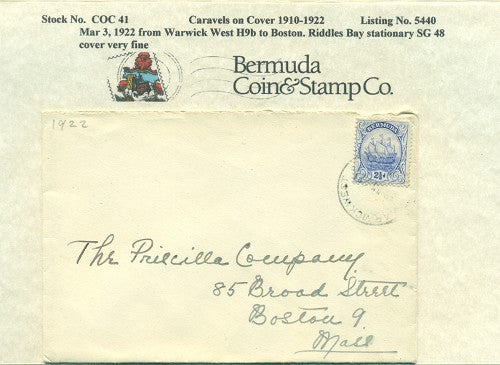 Caravels on Cover 1910-22 41 #5440
