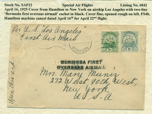 Special Air Flights 4/16/1925 SAF 22