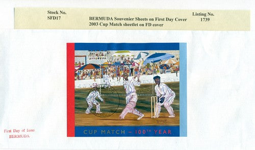 Souvenier sheet - 2003 Cup Match