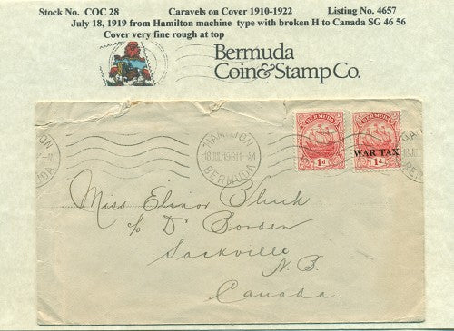 Caravels on Cover 1910-22, 28
