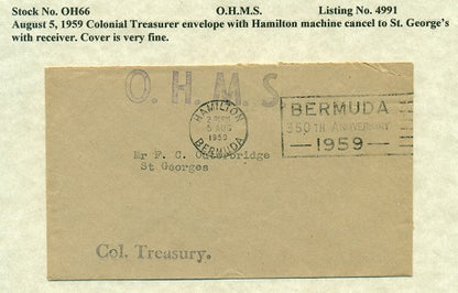 OHMS Colonial Treasurer August 5, 1959