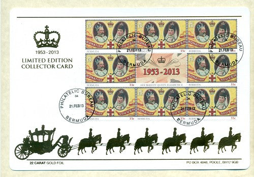 Souvenier sheet - 2013- 65 ann. coronation SFD32