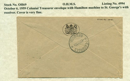 OHMS Colonial Treasurer October 6, 1959