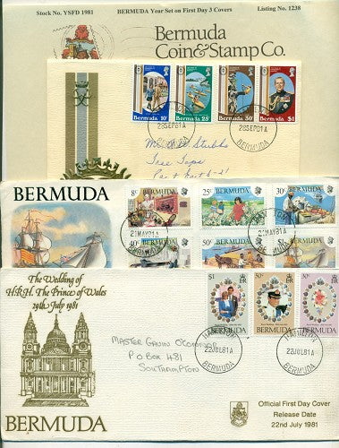 Year set 1981 on FDC