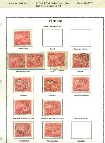 KGV & KGVI Cancels 1920 Tercentenary