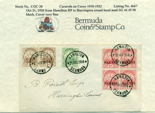 Caravels on Cover 1910-22, 38