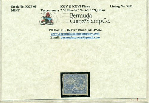 KGV & KGVI Flaws, 162Q flaw -KGF 05