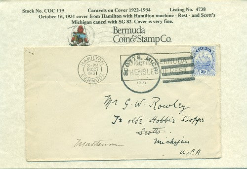 Caravels on Cover 1910-22, 119