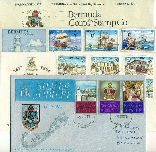 Year set 1977 on FDC