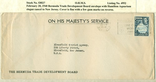 OHMS BDA Trade Development Board February 20, 1940