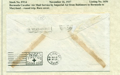 Nov 16  1937 Balt to Bda and back