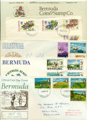 Year set 1971 on FDC