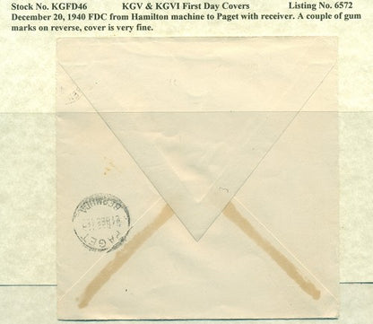 FDC 12/20/1940 KG6C 46