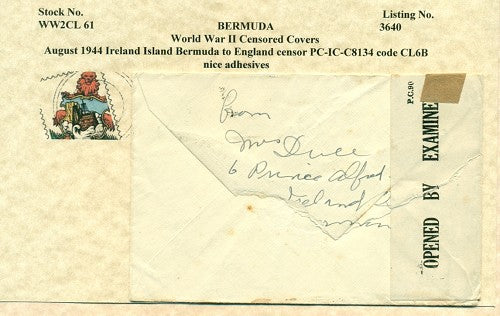 Censor Label PC90-C8134 IRELAND ISLAND